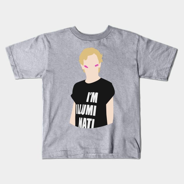 Isak Valtersen - I am Illuminati Kids T-Shirt by byebyesally